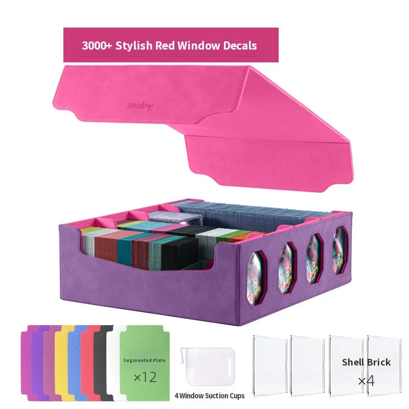 Trading Card Storage Box with Divider