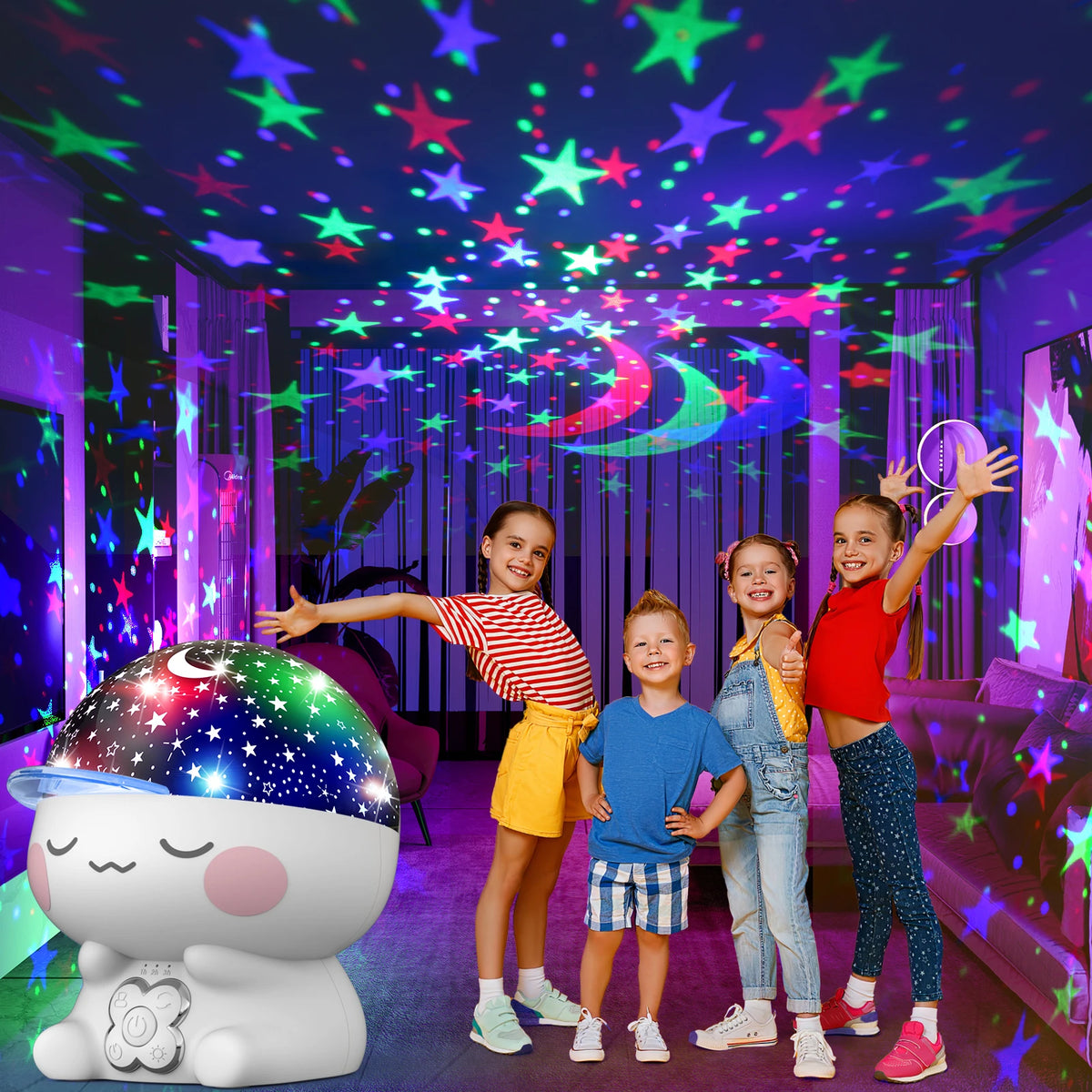 Kids Starry Sky Night Light Projector