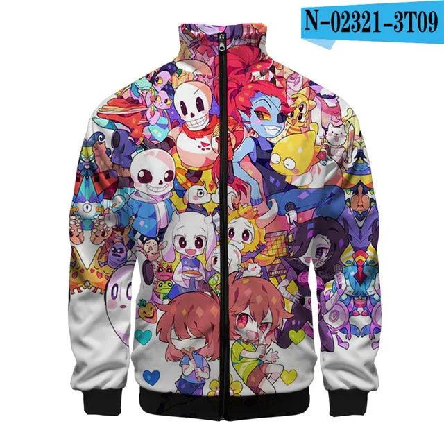 Sans Undertale 3D Print Zip Jacket