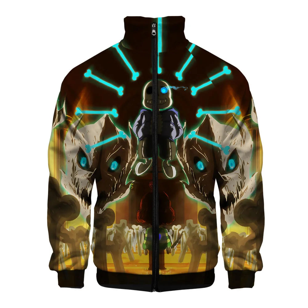 Sans Undertale 3D Print Zip Jacket