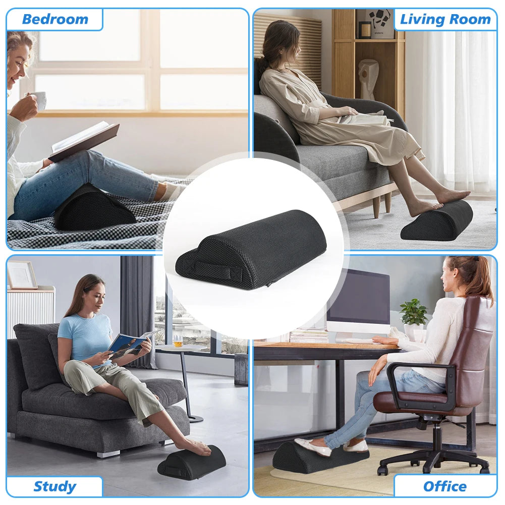 Memory Foam Under-Desk Footrest