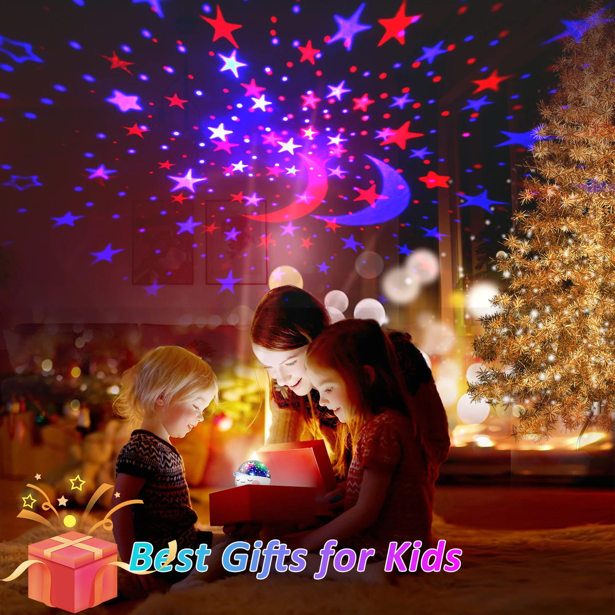 Kids Starry Sky Night Light Projector