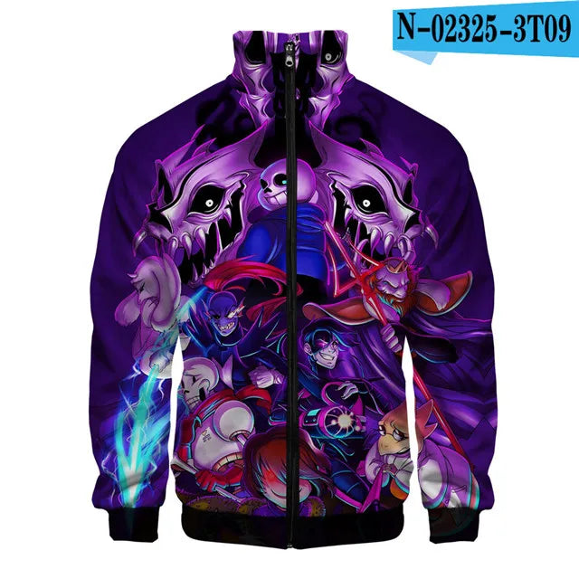 Sans Undertale 3D Print Zip Jacket