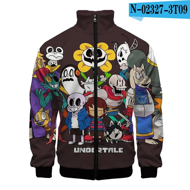 Sans Undertale 3D Print Zip Jacket