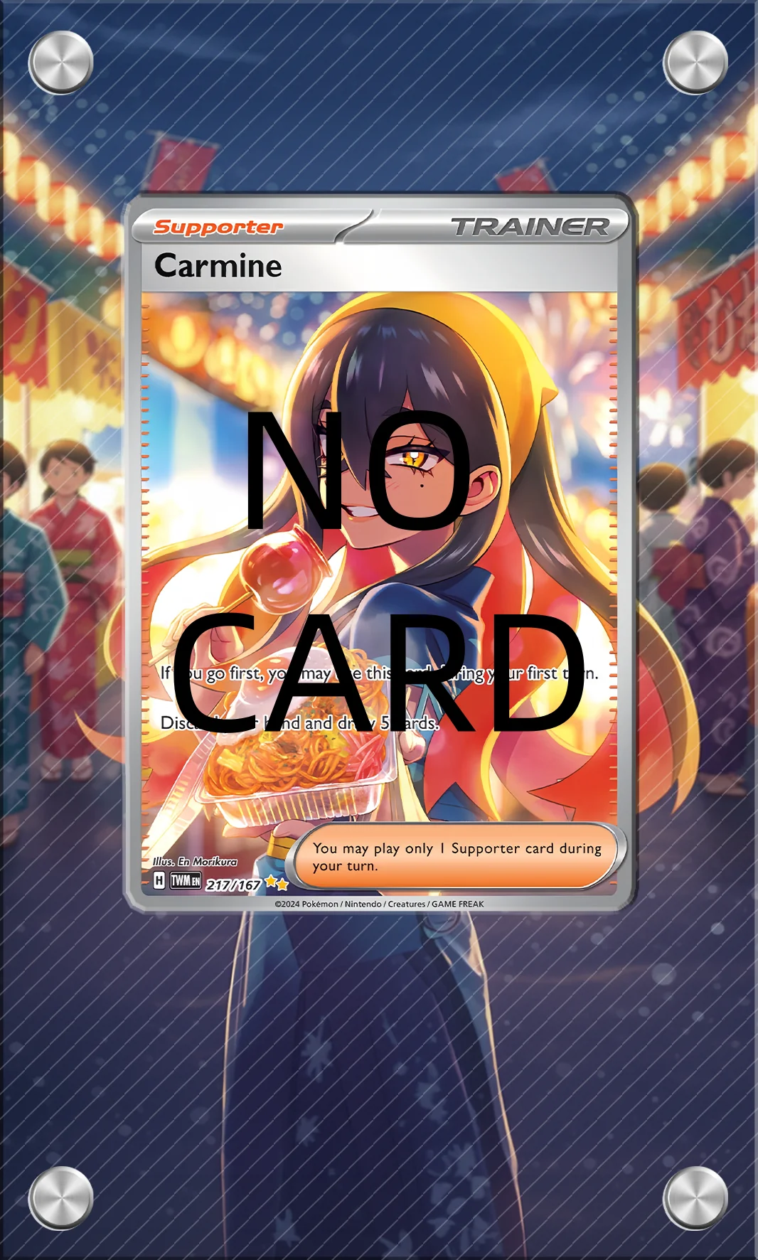 Acrylic Screw-Down Card Display Frame