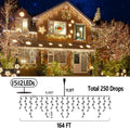 Outdoor Christmas String Lights, 164 ft
