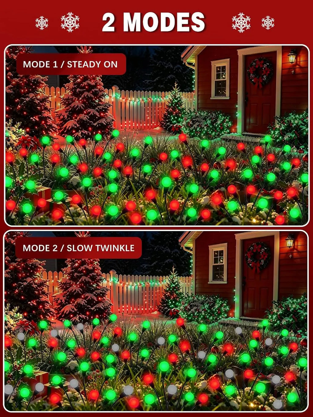 Solar Firefly Garden Lights, 8-Pack