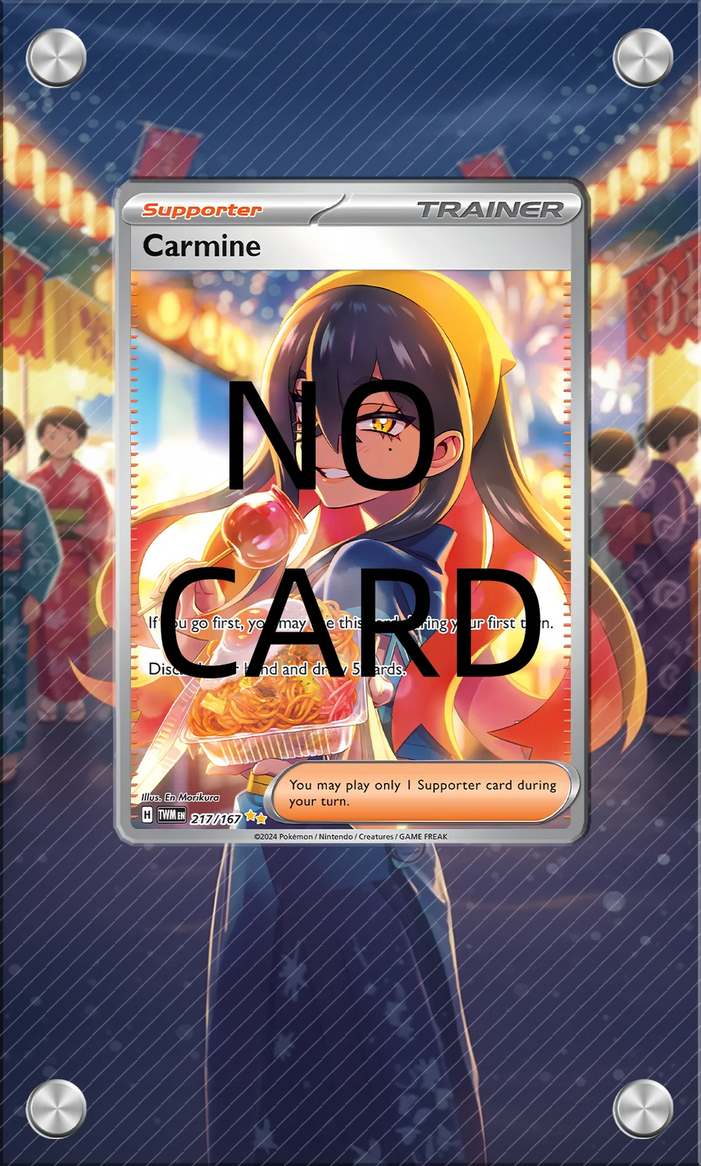 Acrylic Screw-Down Card Display Frame