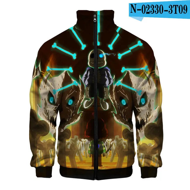 Sans Undertale 3D Print Zip Jacket
