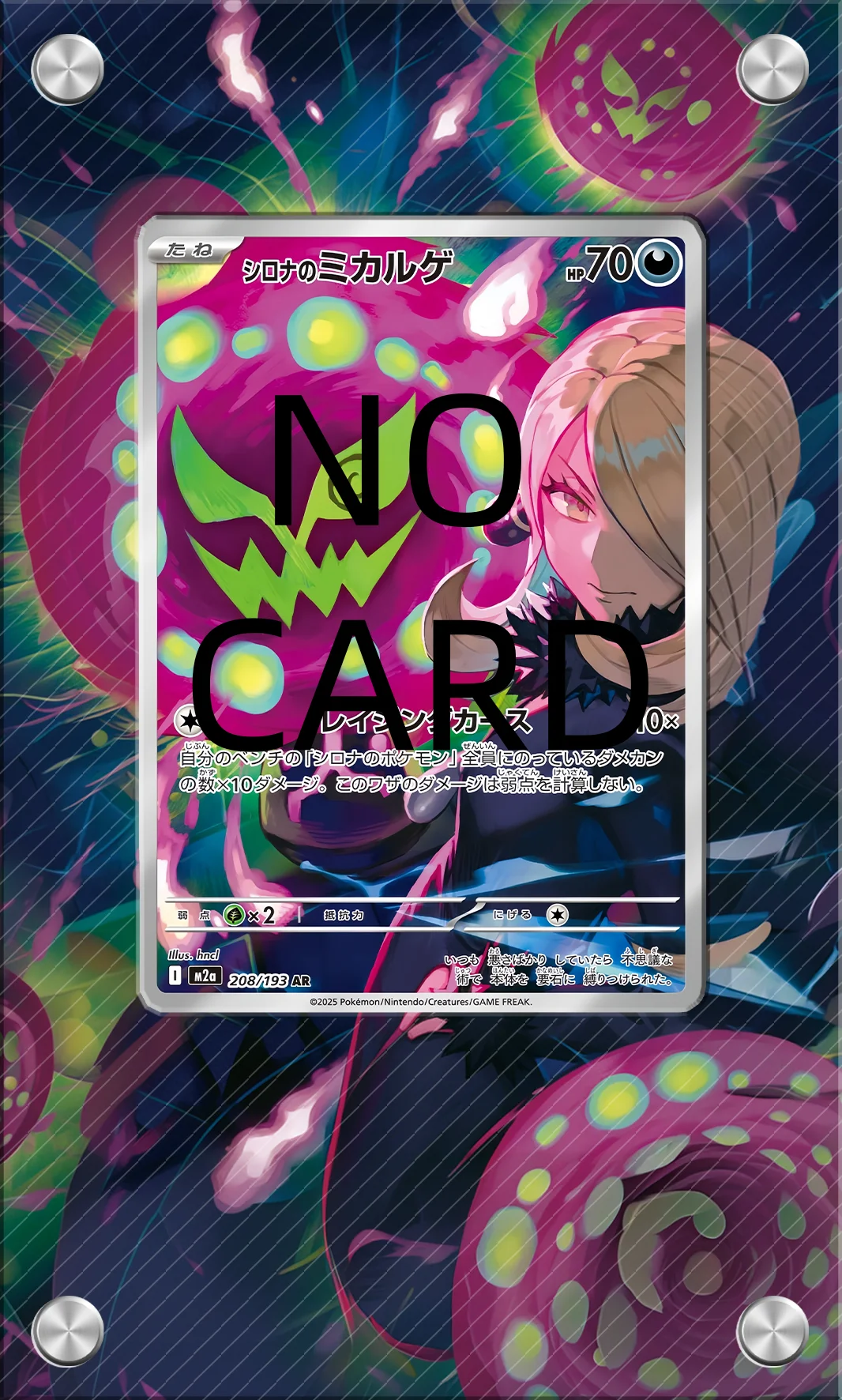 Acrylic Screw-Down Card Display Frame