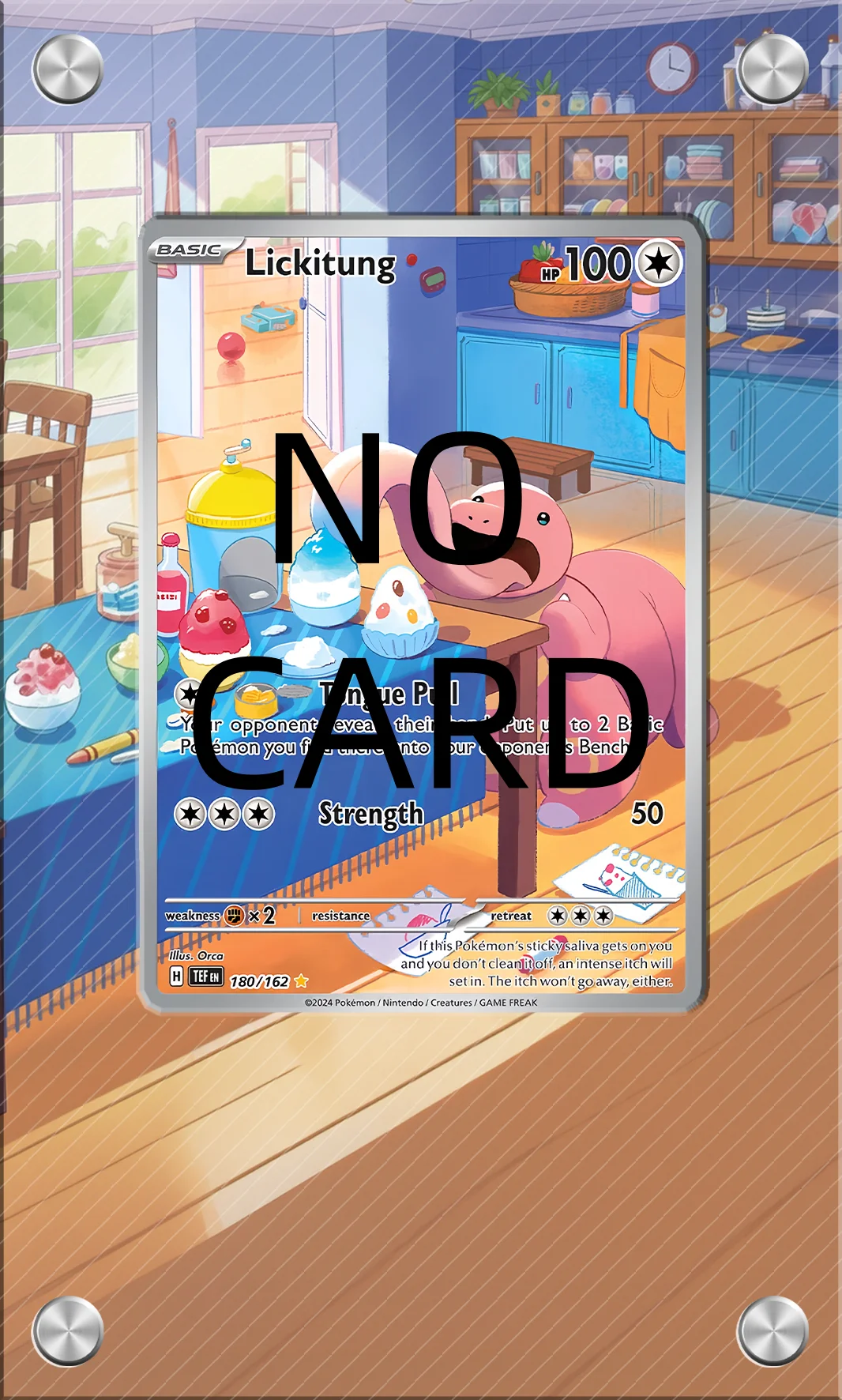 Acrylic Screw-Down Card Display Frame