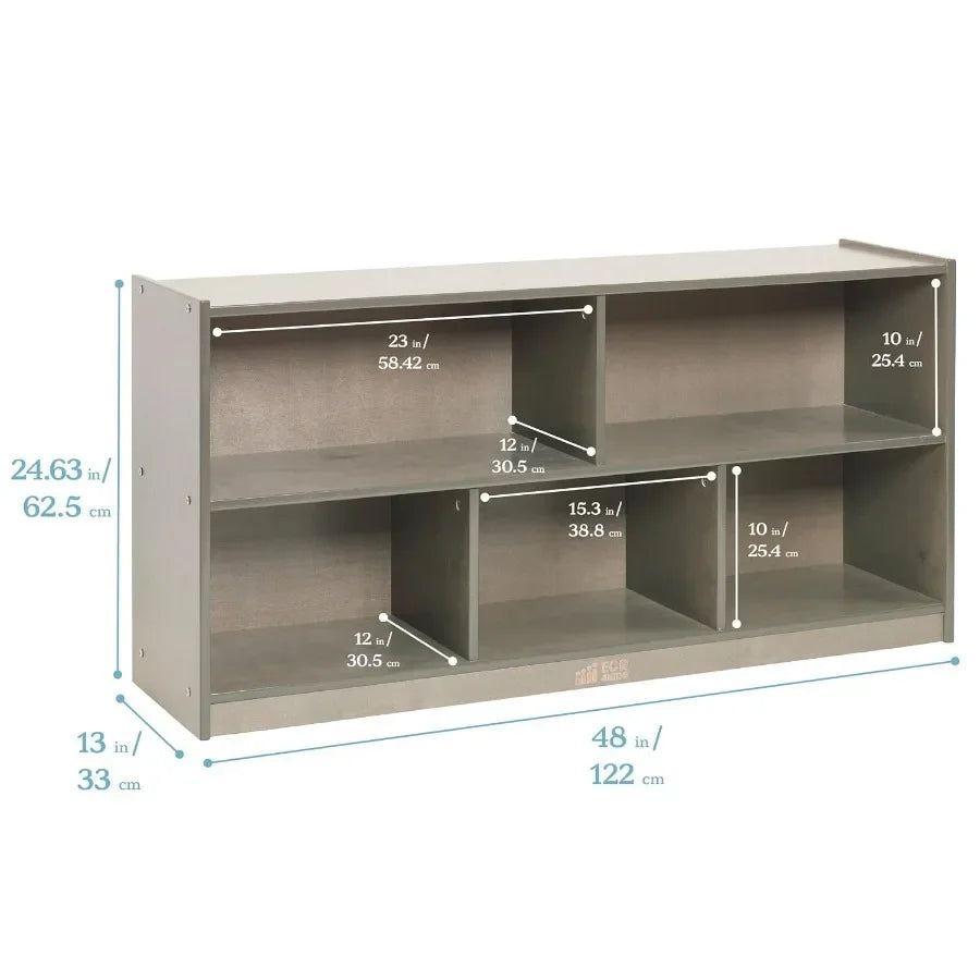 5-Compartment Mobile Storage Cabinet
