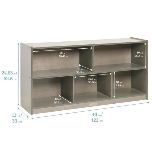 5-Compartment Mobile Storage Cabinet