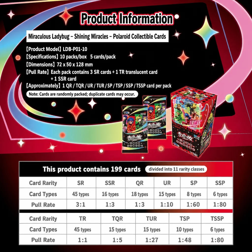Miraculous Ladybug Collectible Card Booster Box