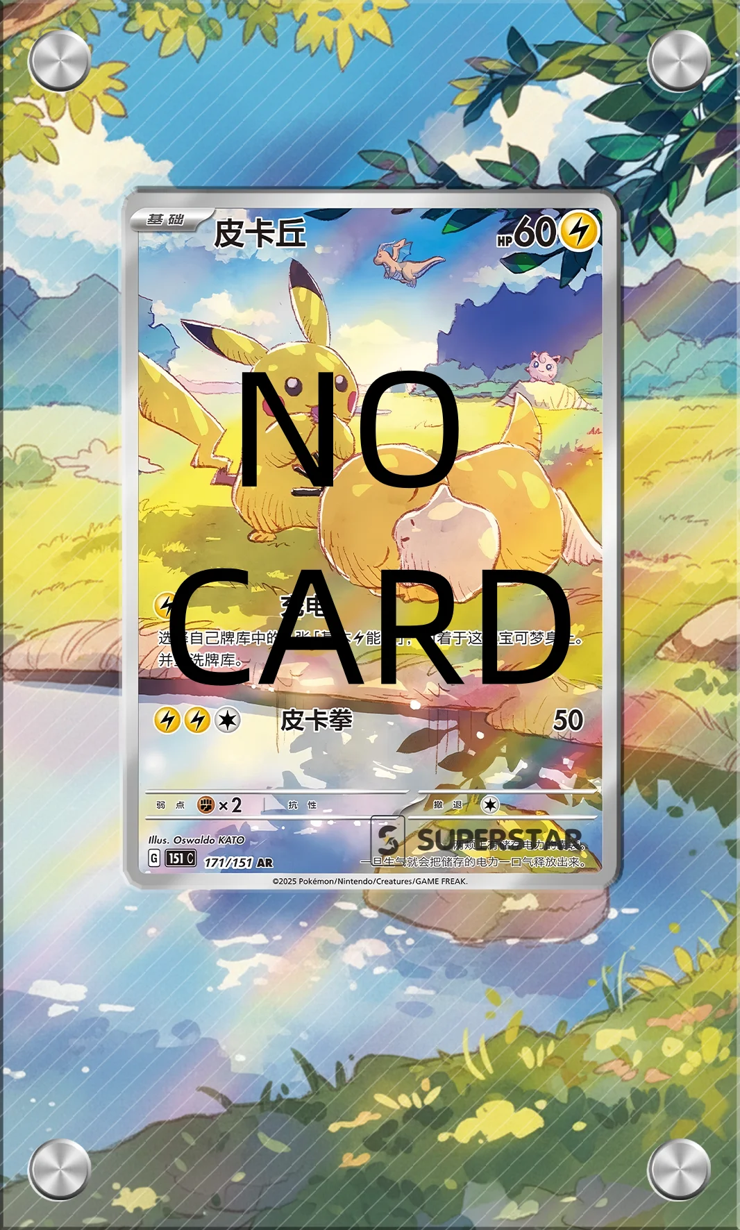 Acrylic Screw-Down Card Display Frame