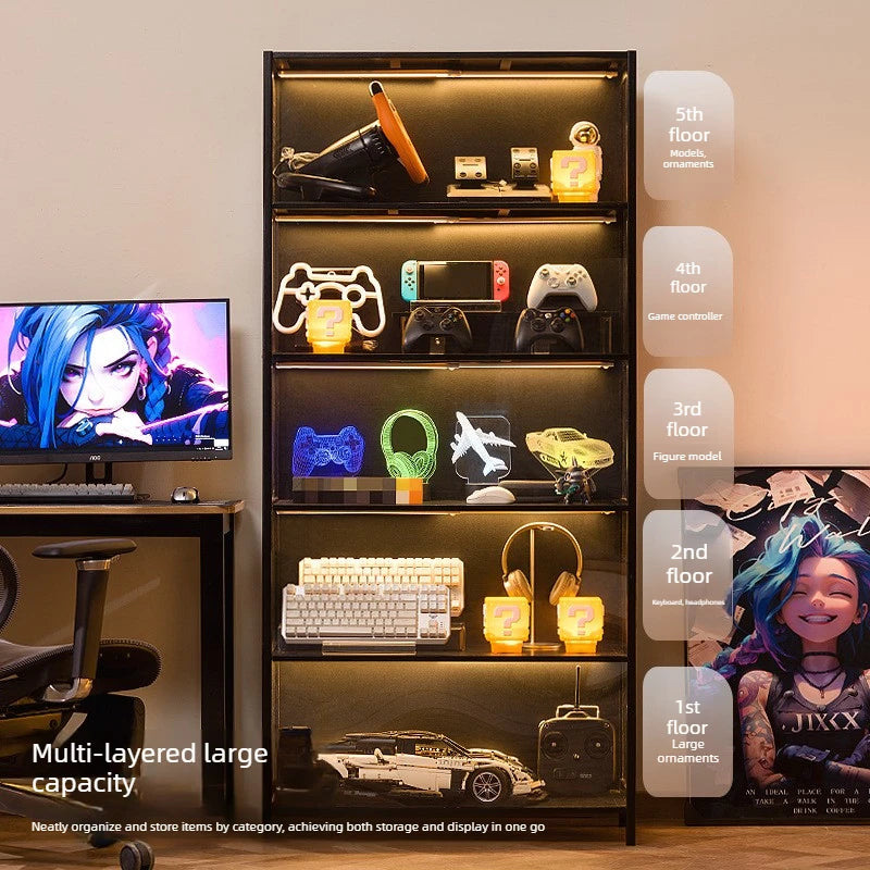 Clear Acrylic Display and Storage Cabinet