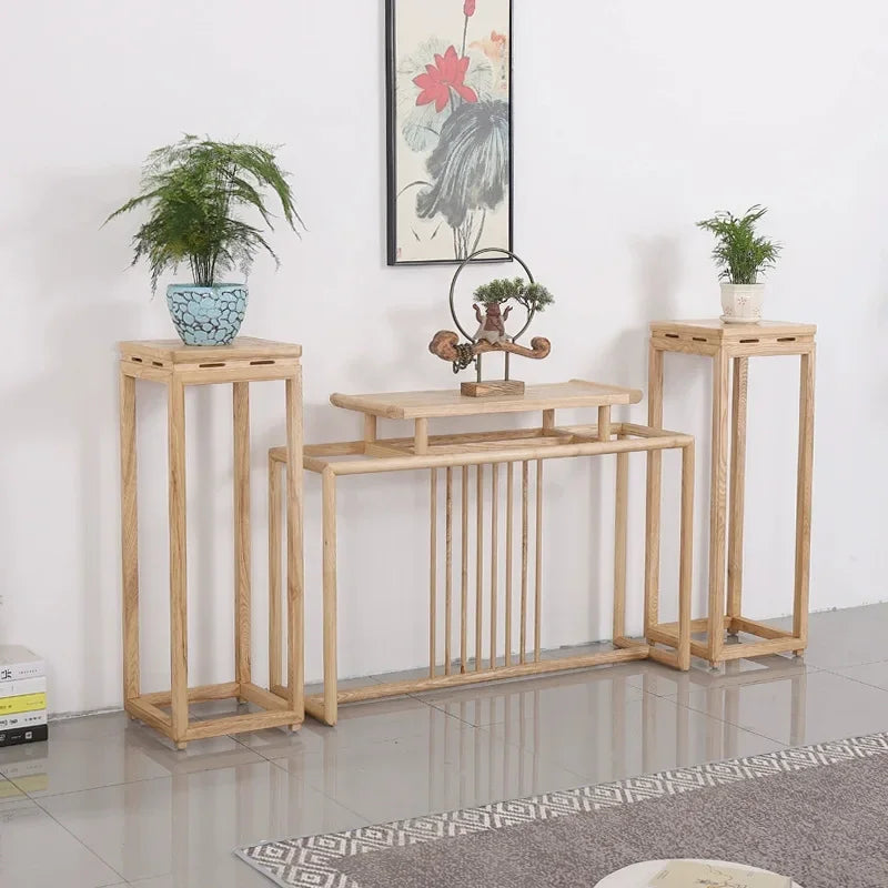 Ash Wood Bonsai and Plant Stand