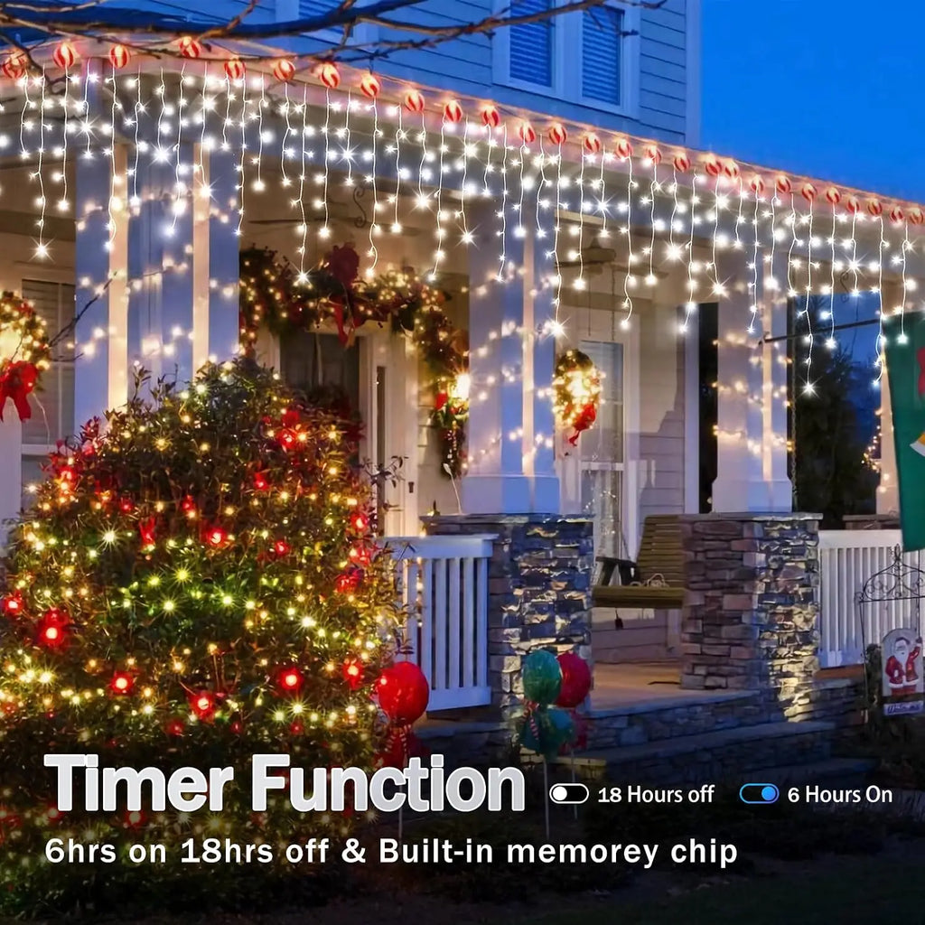 Outdoor Christmas String Lights, 164 ft