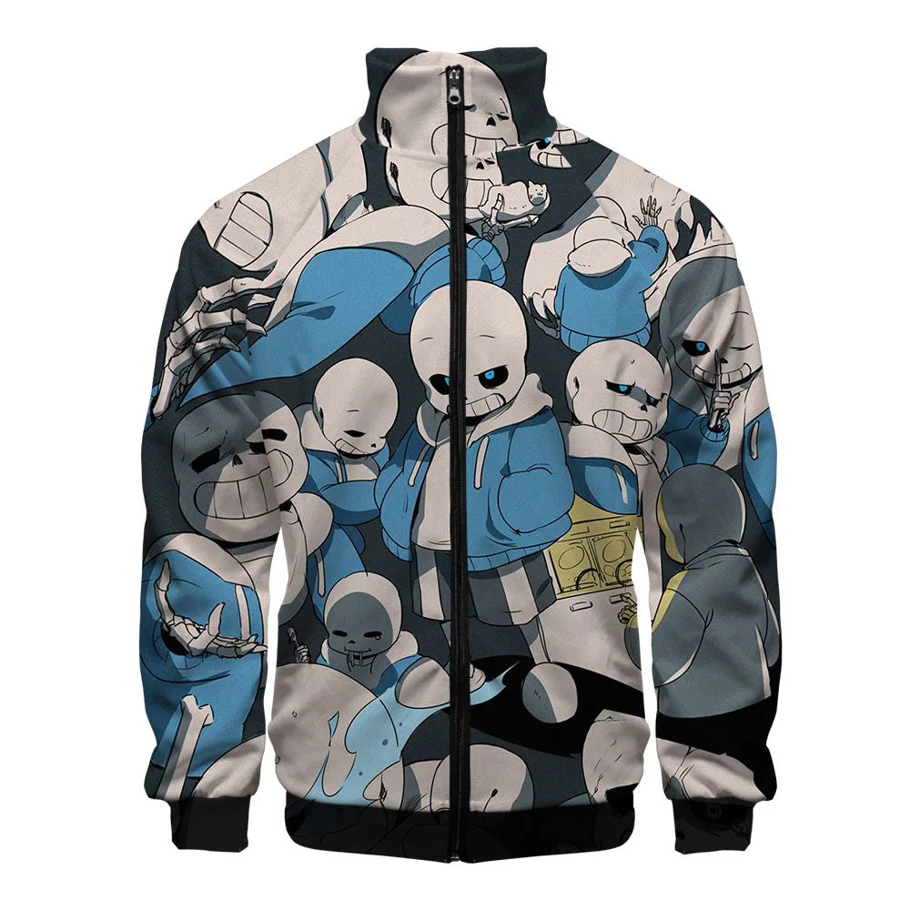 Sans Undertale 3D Print Zip Jacket