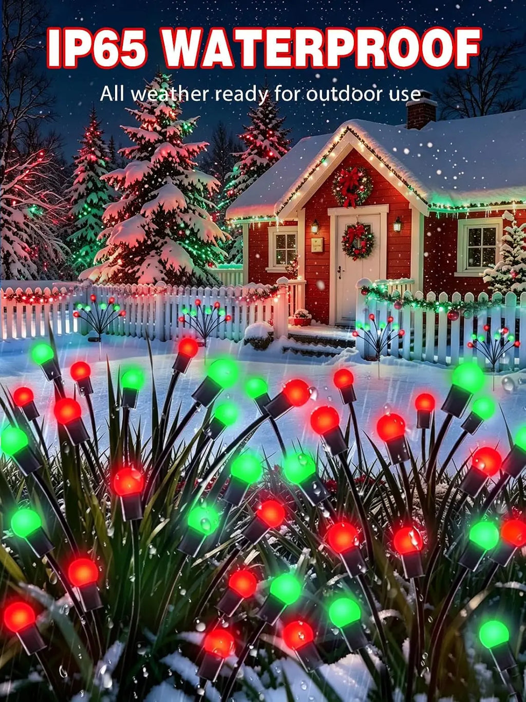 Solar Firefly Garden Lights, 8-Pack