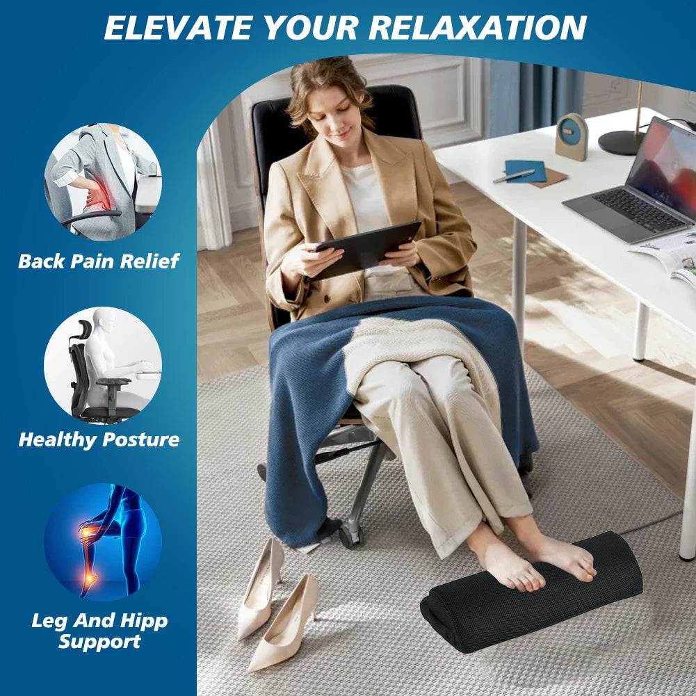 Memory Foam Under-Desk Footrest