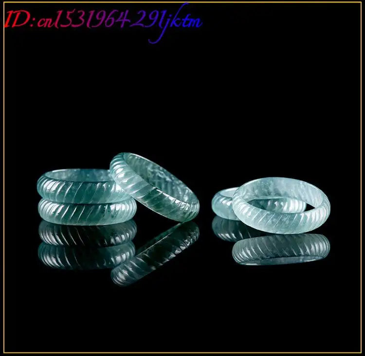 Blue Burmese Jadeite Ring