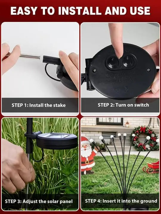 Solar Firefly Garden Lights, 8-Pack