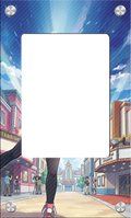 Acrylic Card Display Brick with Mountain Backdrop