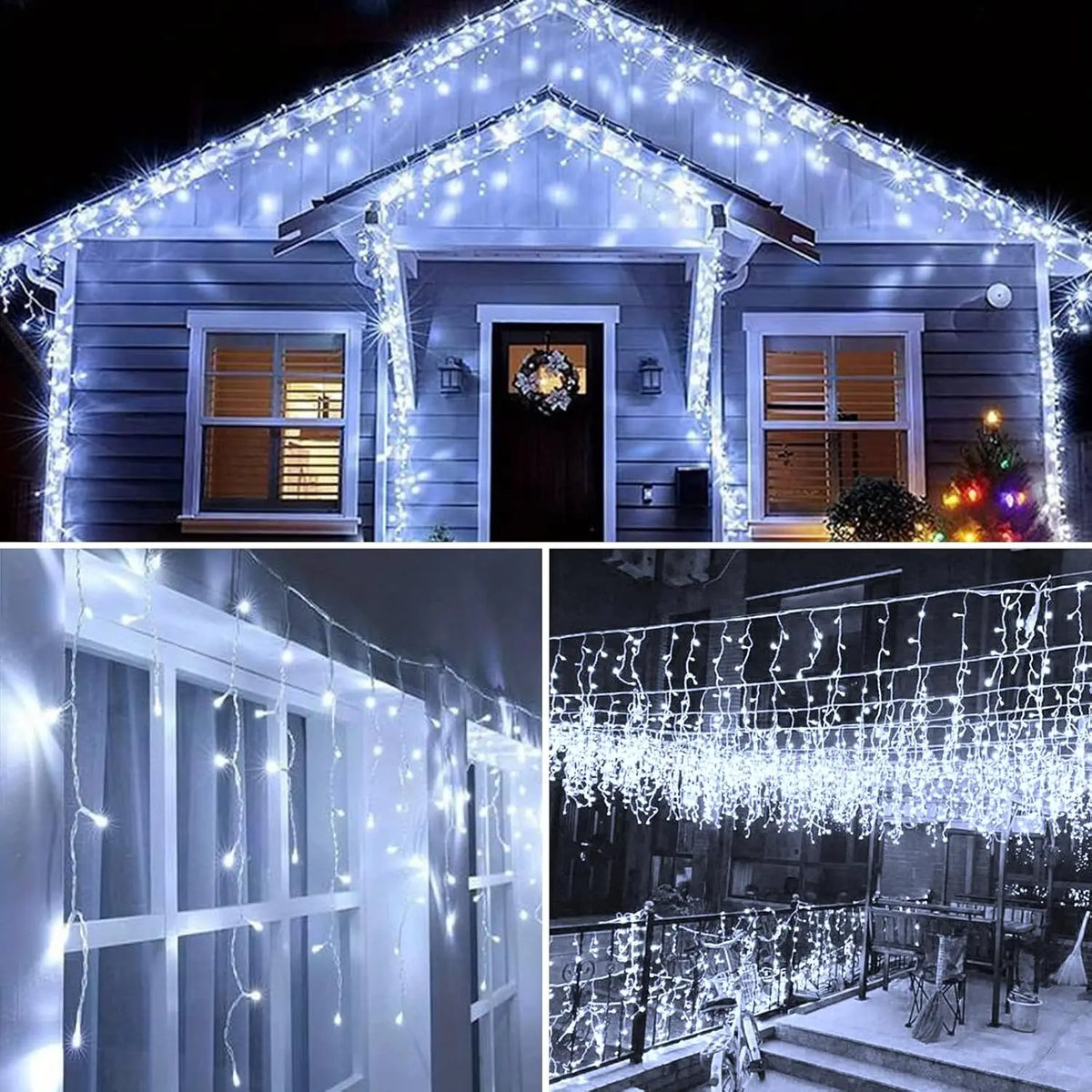 Outdoor Christmas String Lights, 164 ft