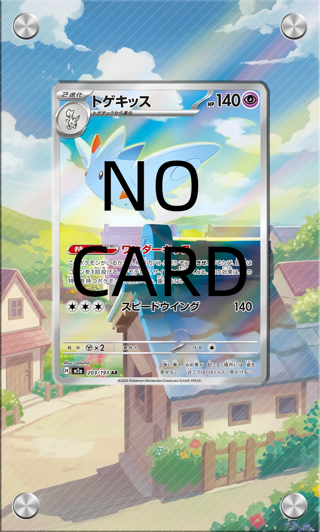 Acrylic Screw-Down Card Display Frame