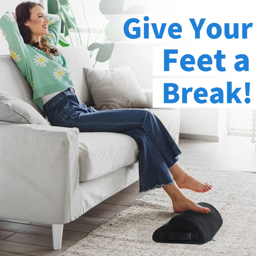 Memory Foam Under-Desk Footrest