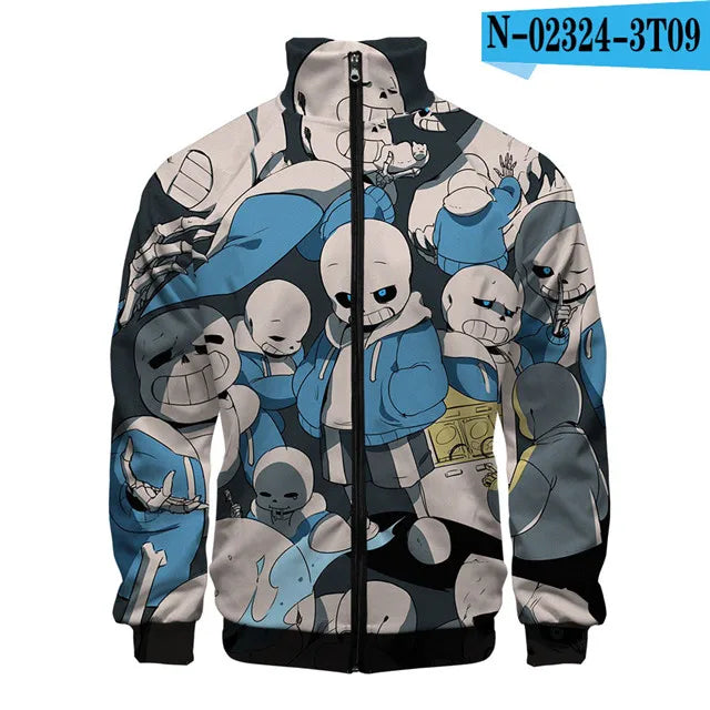 Sans Undertale 3D Print Zip Jacket