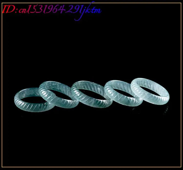 Blue Burmese Jadeite Ring