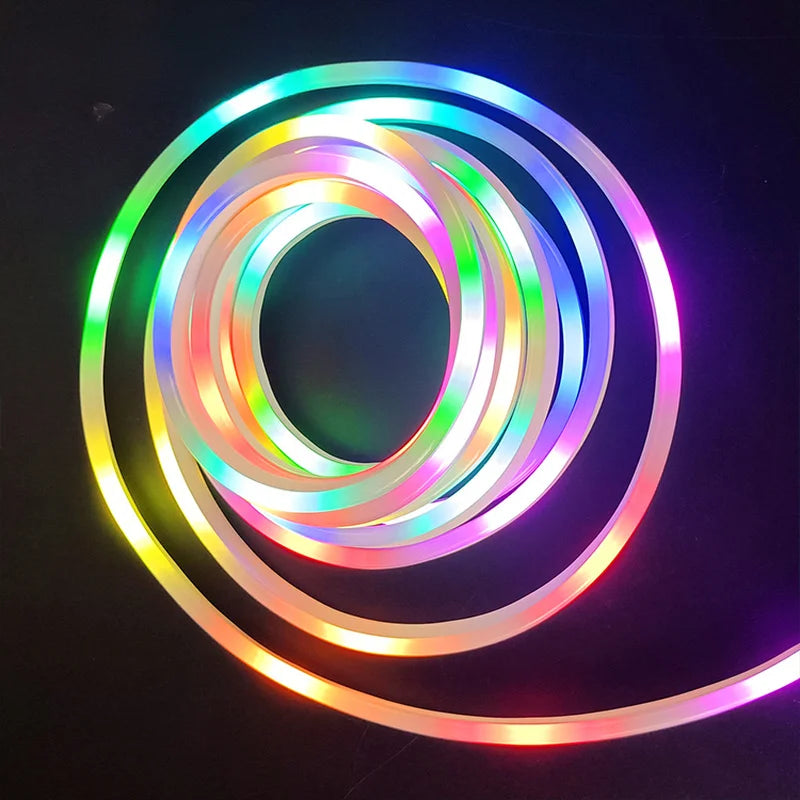 RGB Neon LED Strip Light, 5 m