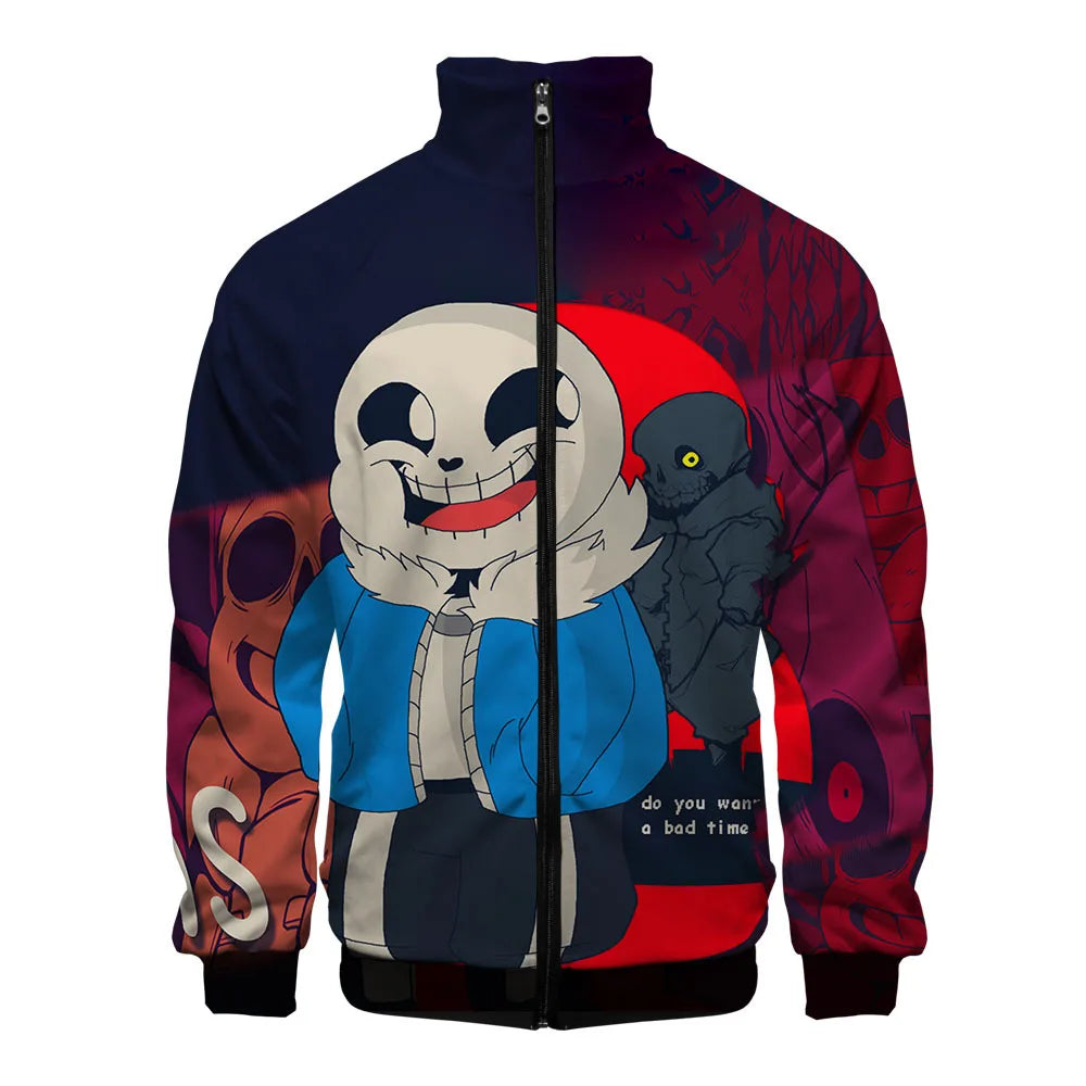Sans Undertale 3D Print Zip Jacket