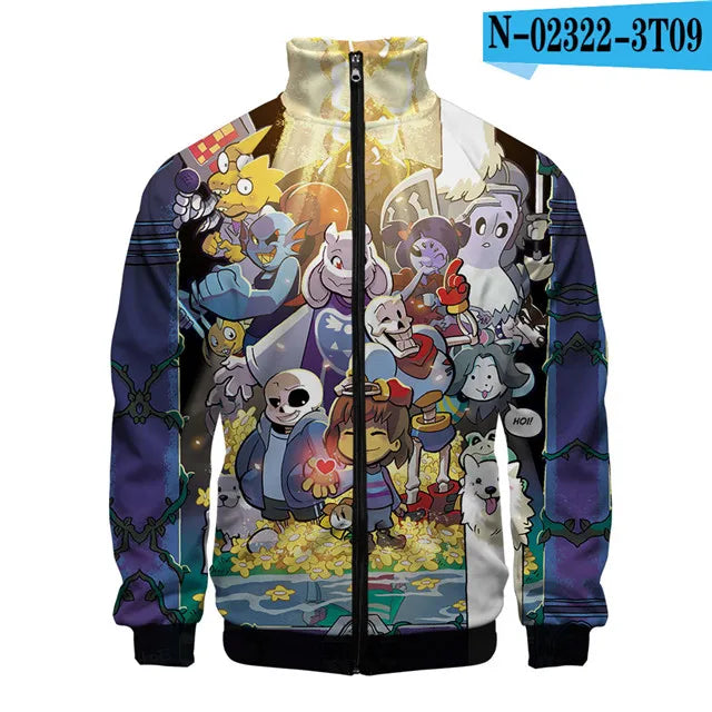 Sans Undertale 3D Print Zip Jacket